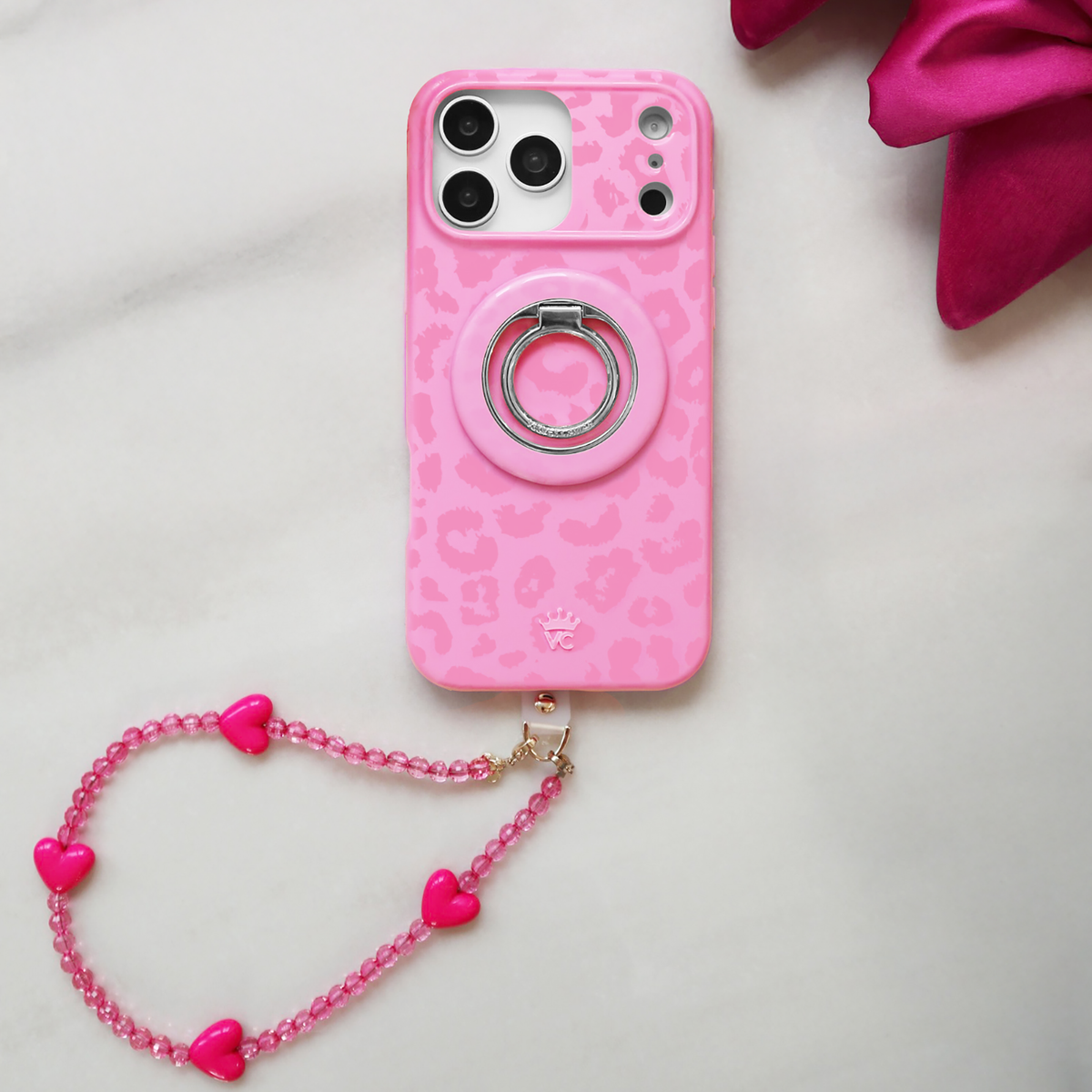 Velvet Caviar Case with MagSafe for iPhone 17 Pro Max - Hot Pink Leopard