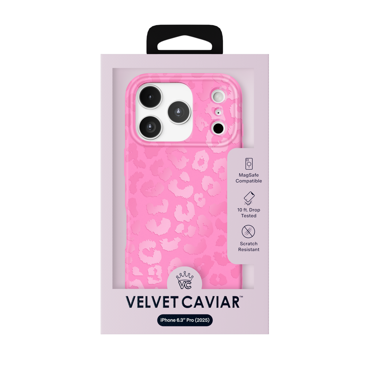 Velvet Caviar Case with MagSafe for iPhone 17 Pro - Hot Pink Leopard