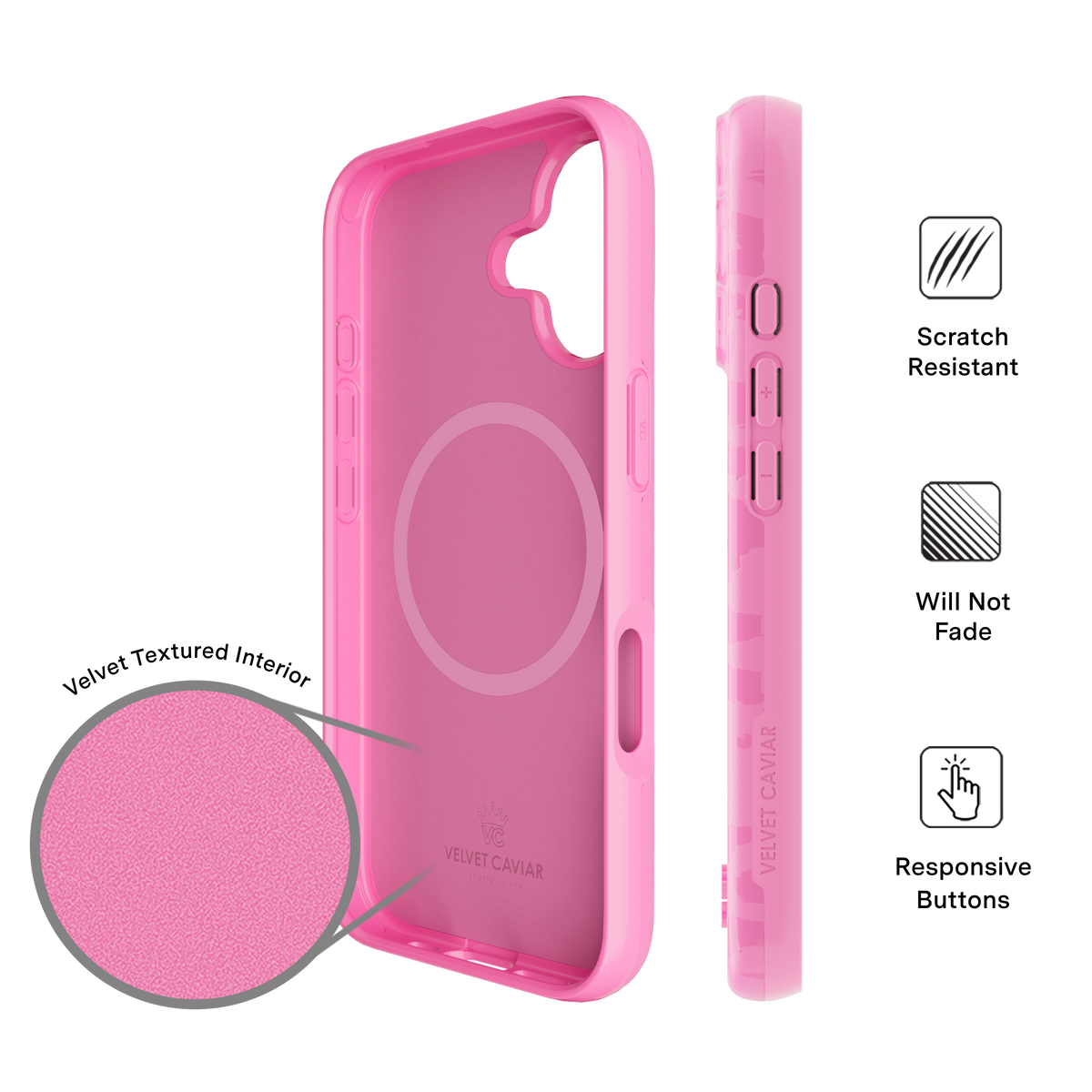 iPhone 17 Velvet Caviar MagSafe Case - Hot PInk Leopard