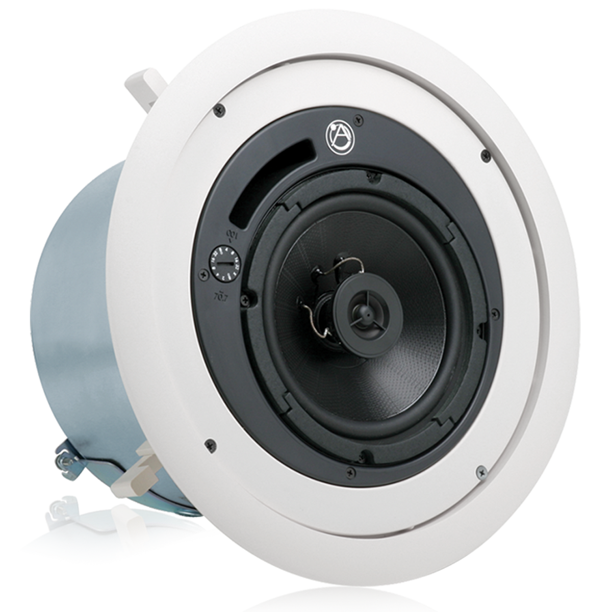 AtlasIED 6" Coaxial In-Ceiling Speakers with 32-Watt 70/100V Transformer and Ported Enclosure