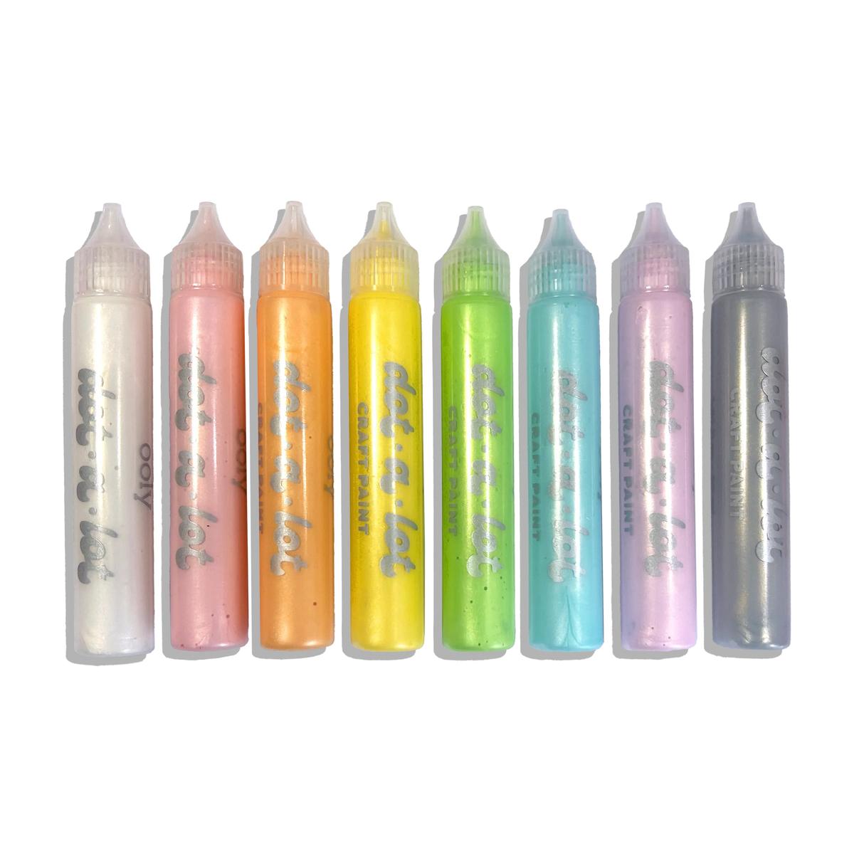 Dot-a-Lot 3D Dimensional Craft Paint - Pearlescent - Set of 8