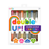 Double Up! Double-Ended Crayons - 12 Colors - Set of 6