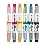Double Up! Double-Ended Crayons - 12 Colors - Set of 6