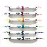 Double Up! Double-Ended Markers - 12 Colors - Set of 6