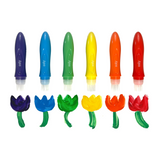 Easy Squeezy Squeezable Poster Paint Brushes - Easy Grip - Set of 6