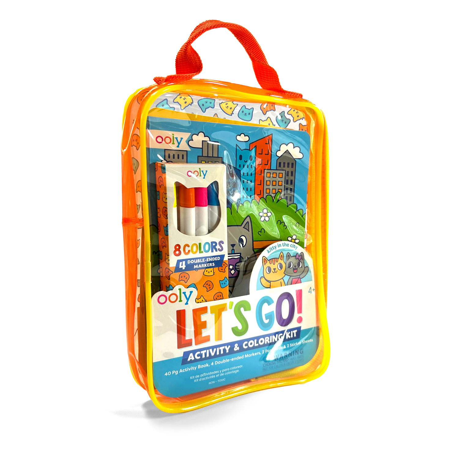 Let's Go! Activity & Coloring Kit - Kitty in the City