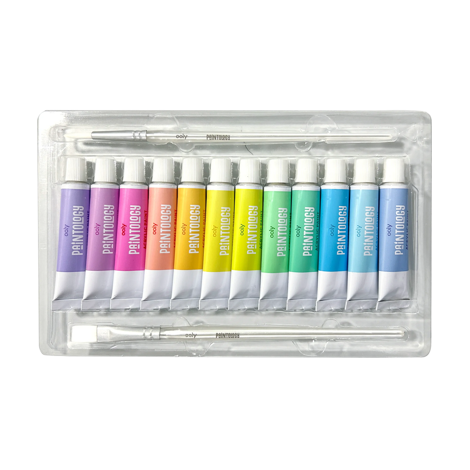 Paintology Acrylic Paints Set - Pastel Colors - Set of 12