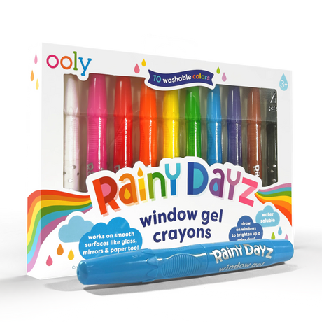 Rainy Dayz Window Gel Crayons - Set of 10