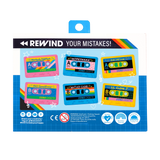 Rewind Cassette Erasers - Retro - Set of 3