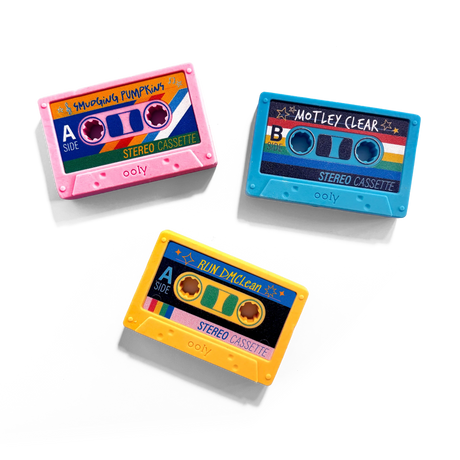 Rewind Cassette Erasers - Retro - Set of 3