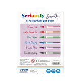Seriously Smooth Rollerball Gel Pens - Set of 6