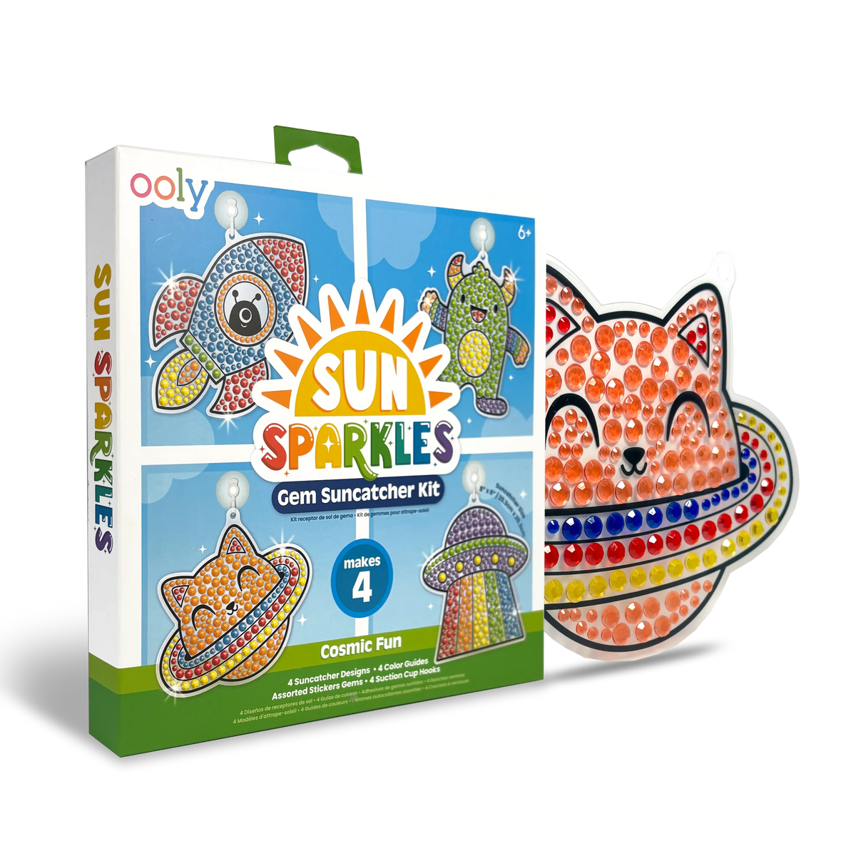 Sun Sparkles Gem Suncatcher Kit - Cosmic Fun - 4 Designs