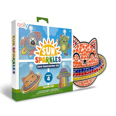 Sun Sparkles Gem Suncatcher Kit - Cosmic Fun - 4 Designs
