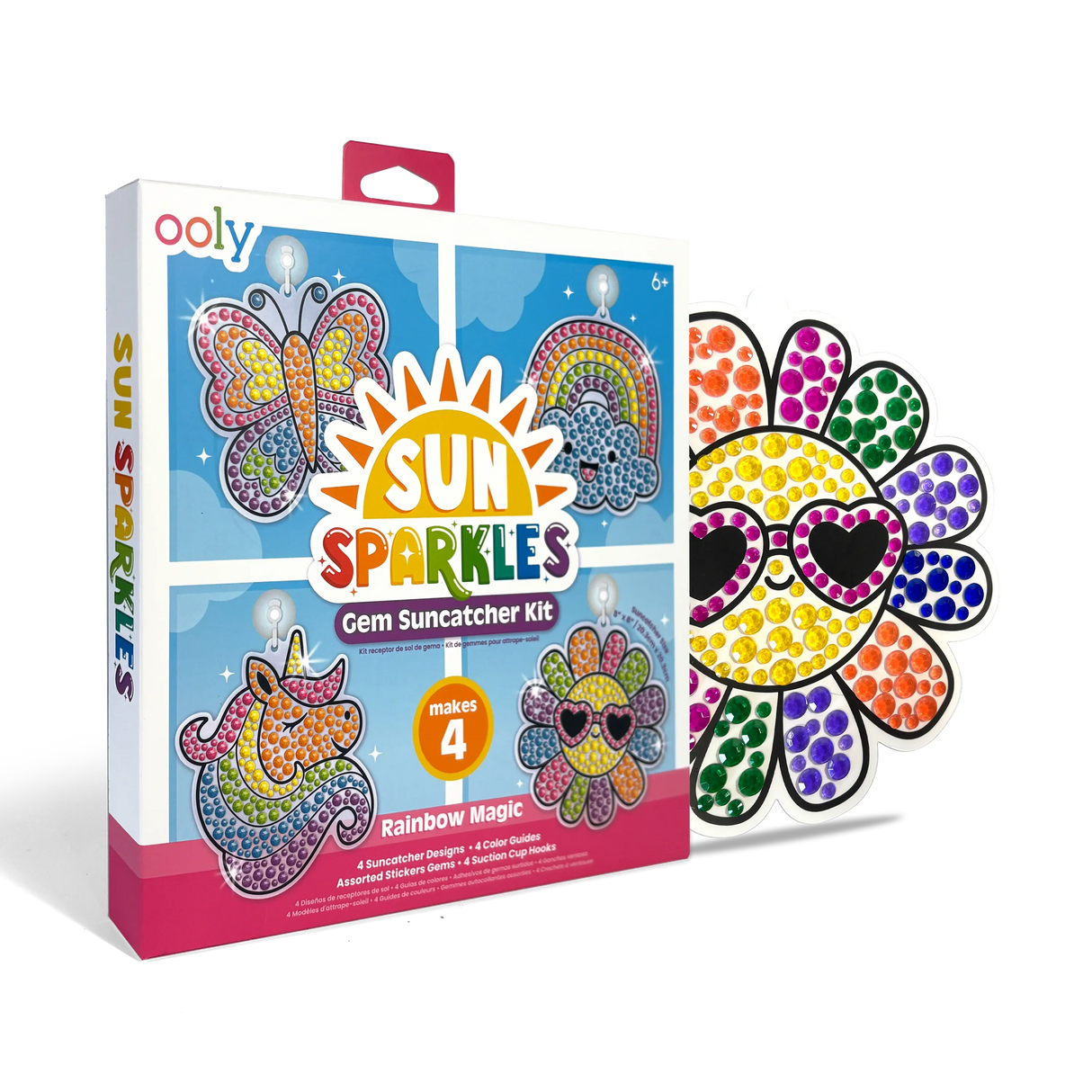 Sun Sparkles Gem Suncatcher Kit - Rainbow Magic - 4 Designs