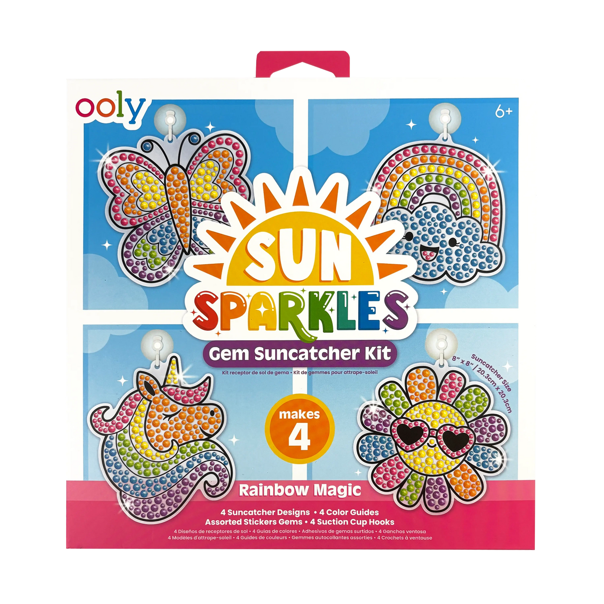 Sun Sparkles Gem Suncatcher Kit - Rainbow Magic - 4 Designs