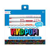 Vivid Pop! Water Based Paint Markers - Set of 8