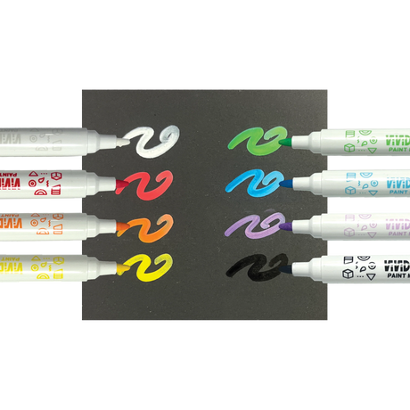 Vivid Pop! Water Based Paint Markers - Set of 8