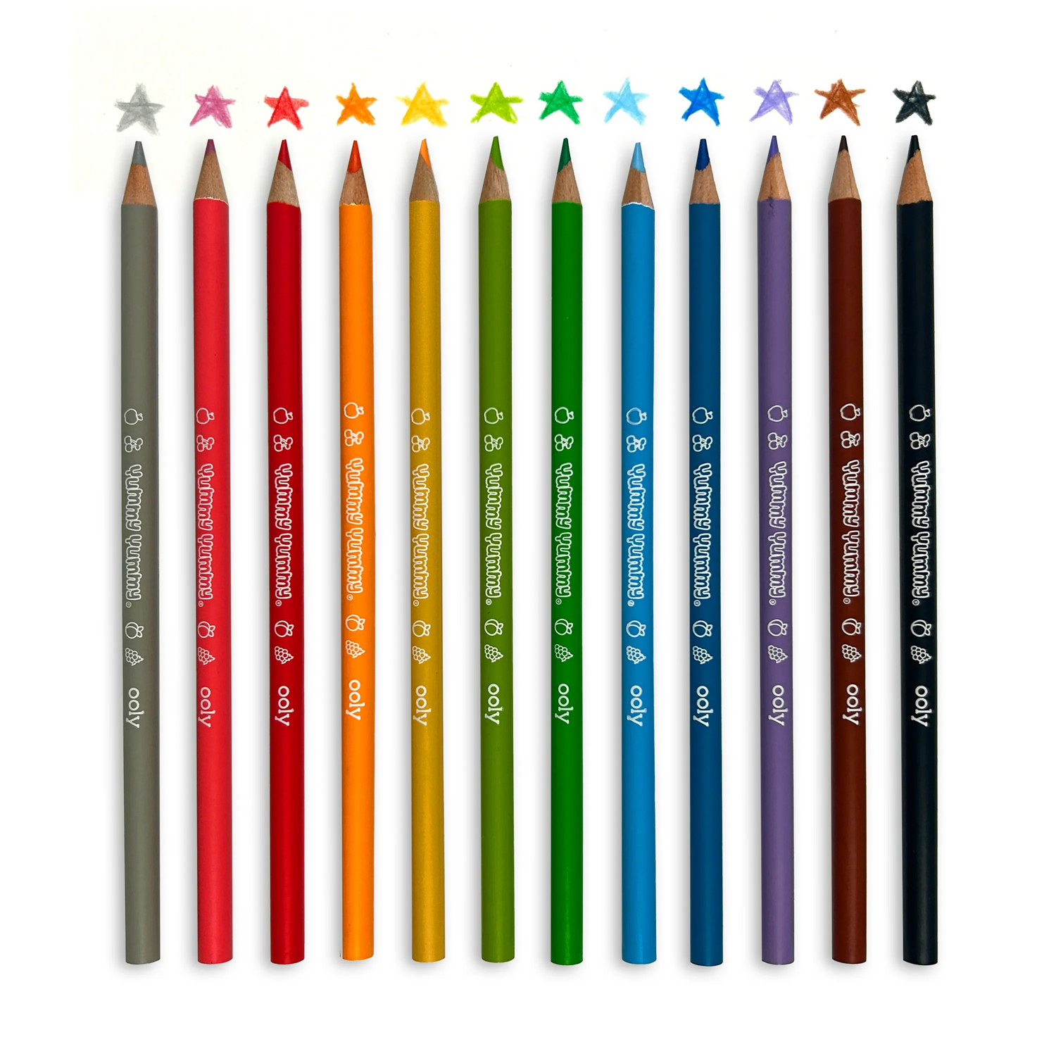 Yummy Yummy Fruit Scented Colored Pencils - Set of 12