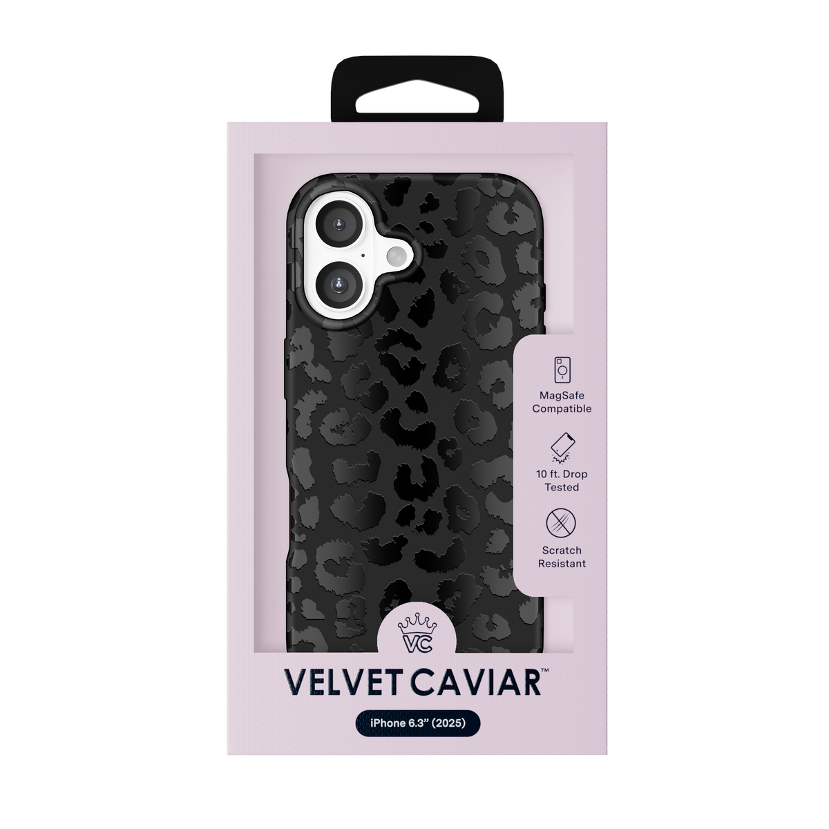 Velvet Caviar Case with MagSafe for iPhone 17 - Black Leopard