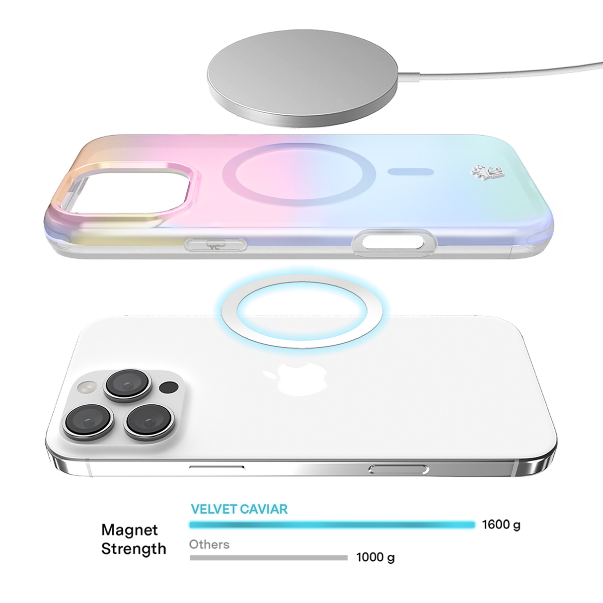 Velvet Caviar - Magsafe Case For Apple Iphone 16 - White Opal