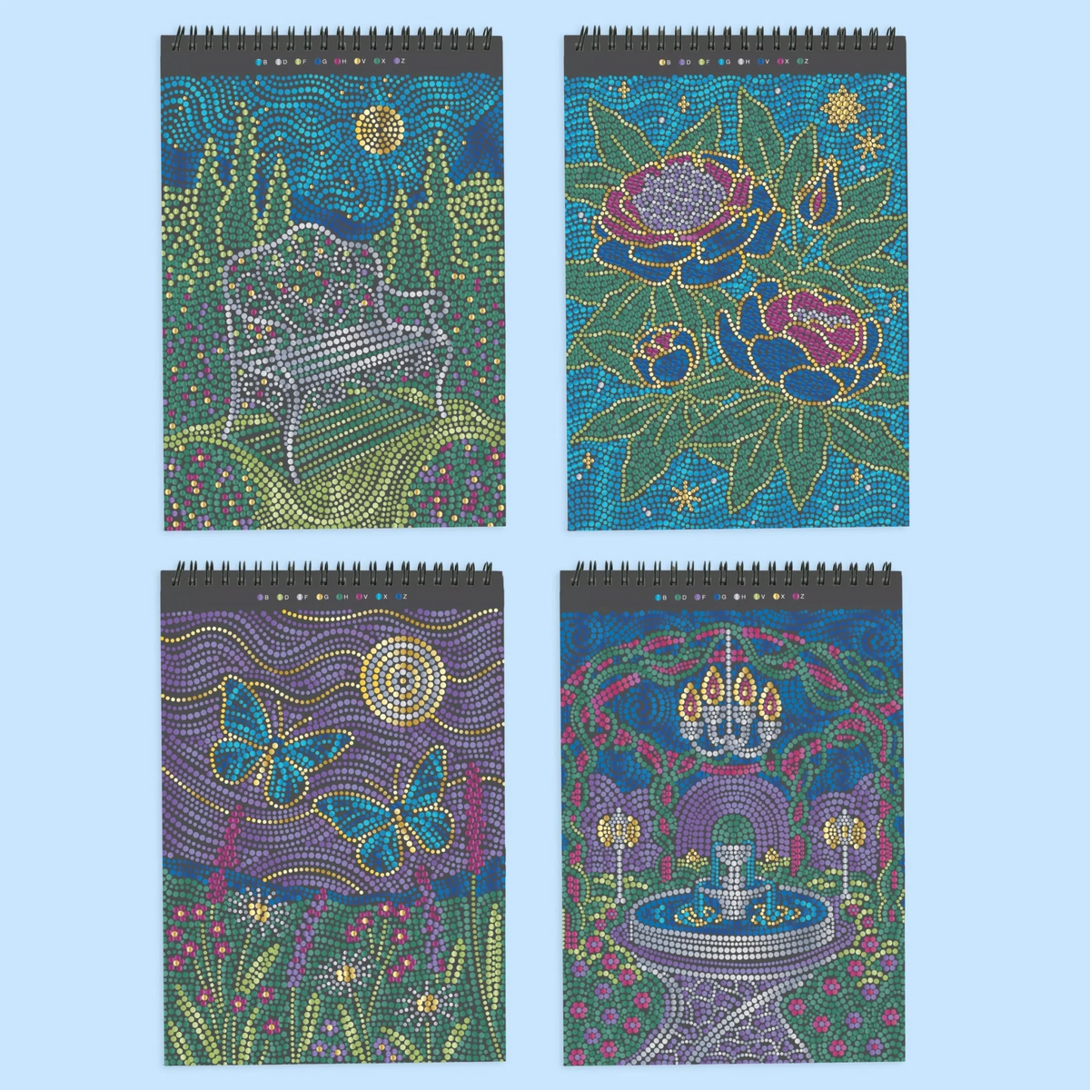 FlowArt® - Dot-By-Letter, Moonlit Garden -  Metall