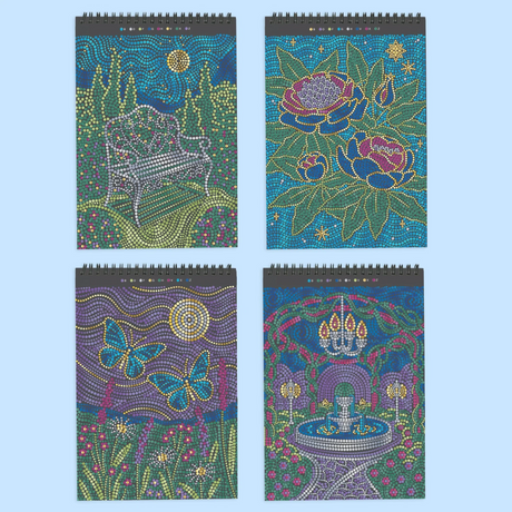 FlowArt® - Dot-By-Letter, Moonlit Garden -  Metall