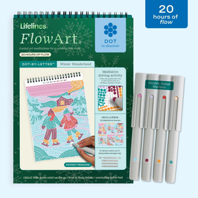 Lifelines FlowArt Dot-by-Letter Winter Wonderland art pad - cover