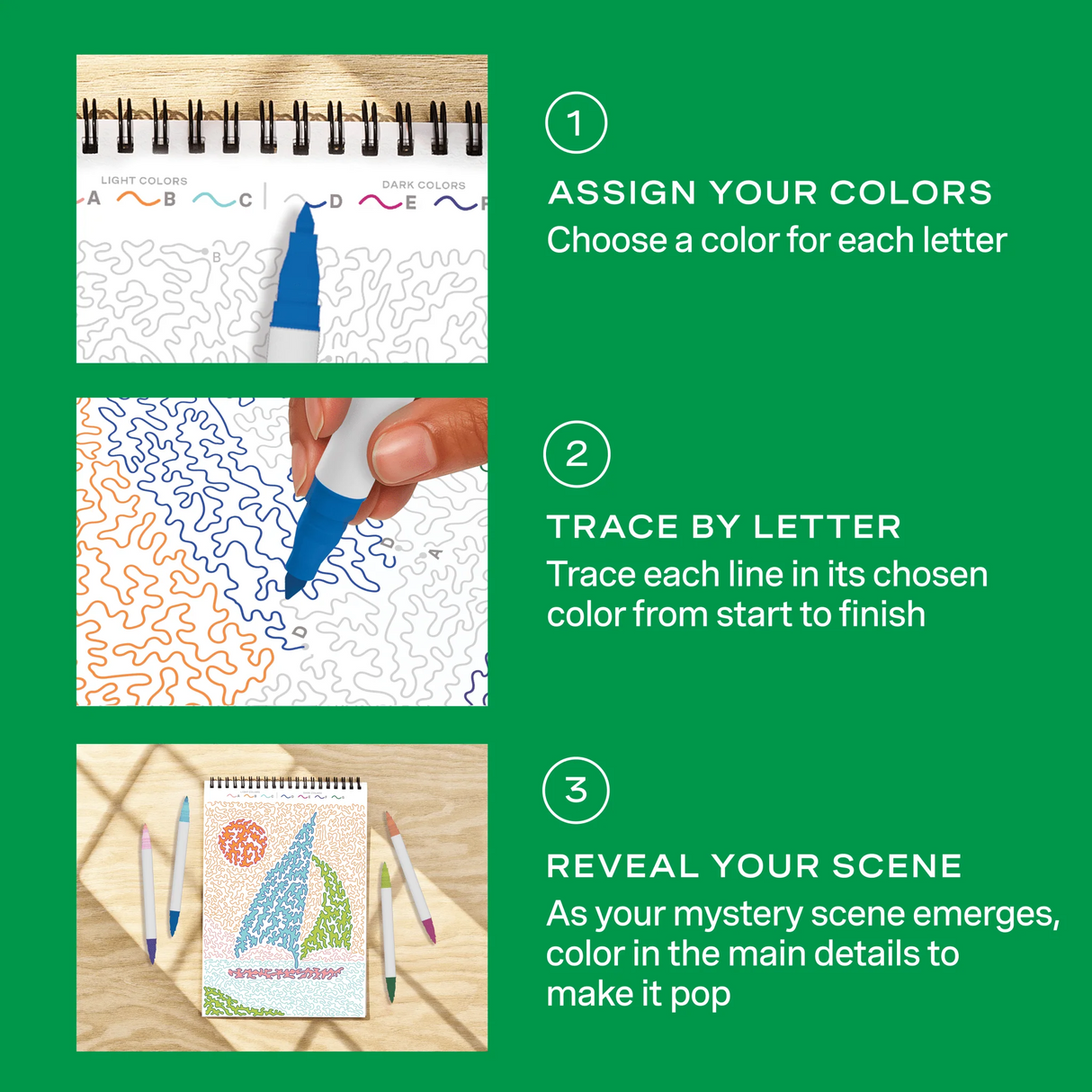 FlowArt® - Trace-By-Letter, Pack Your Bags