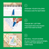 FlowArt® - Trace-By-Letter, Pack Your Bags