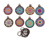 Crystal Art Mandala Mayhem Festive Hanging Decorations Set of 8