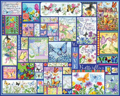 White Mountain Puzzles - Butterflies (1930pz) - 500 Piece Jigsaw Puzzle