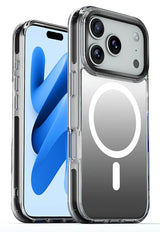 xBase iPhone 17 Pro Max - DuoHybrid MagSafe Compatible - Protective Case - Silver Black