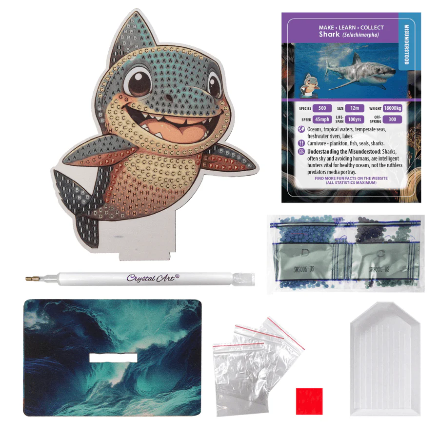 Crystal Art Buddies: Ocean - Shark