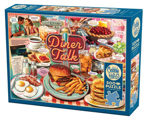 Cobble Hill Diner Talk 500 Piece Puzzle
