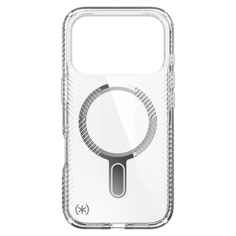 Speck - Presidio Perfect Clear Grip Case with ClickLock for iPhone 17 Pro - Clear