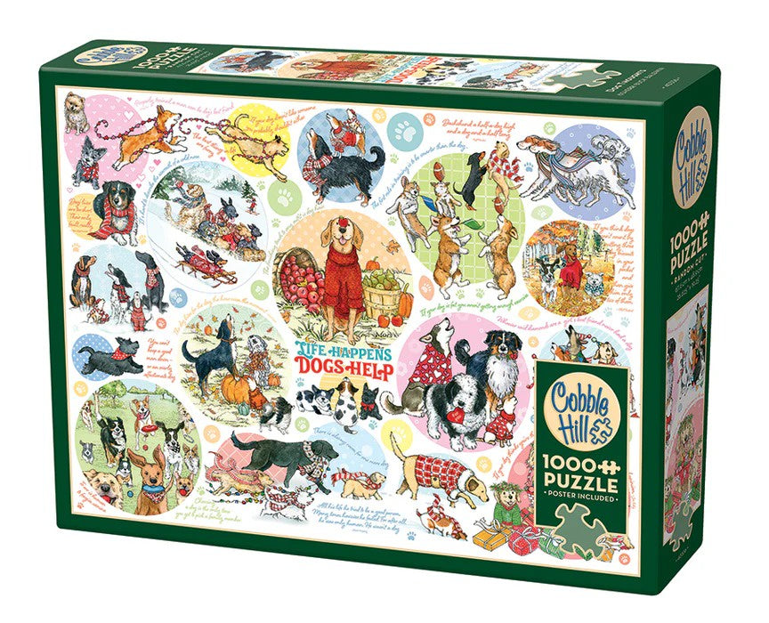 Cobble Hill Dog Thoughts 1000 Piece Puzzle