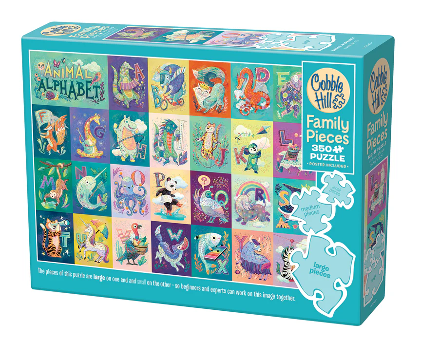 Cobble Hill Animal Alphabet 350 Pieces Family Puzzle