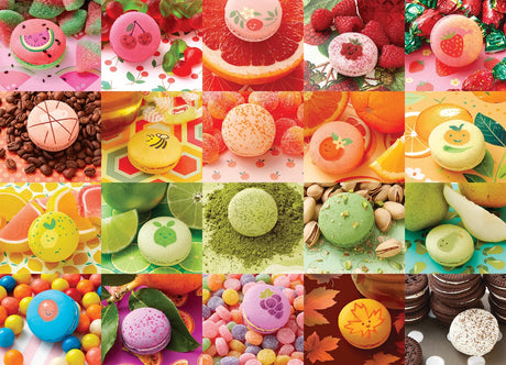 Cobble Hill Nom Nom Macarons 500 Piece Puzzle
