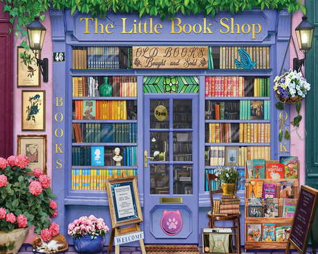 White Mountain Puzzles - The Little Book Shop (2094pz) - 1000 Piece Jigsaw Puzzle