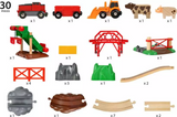 BRIO World Train Set Animal Farm Set