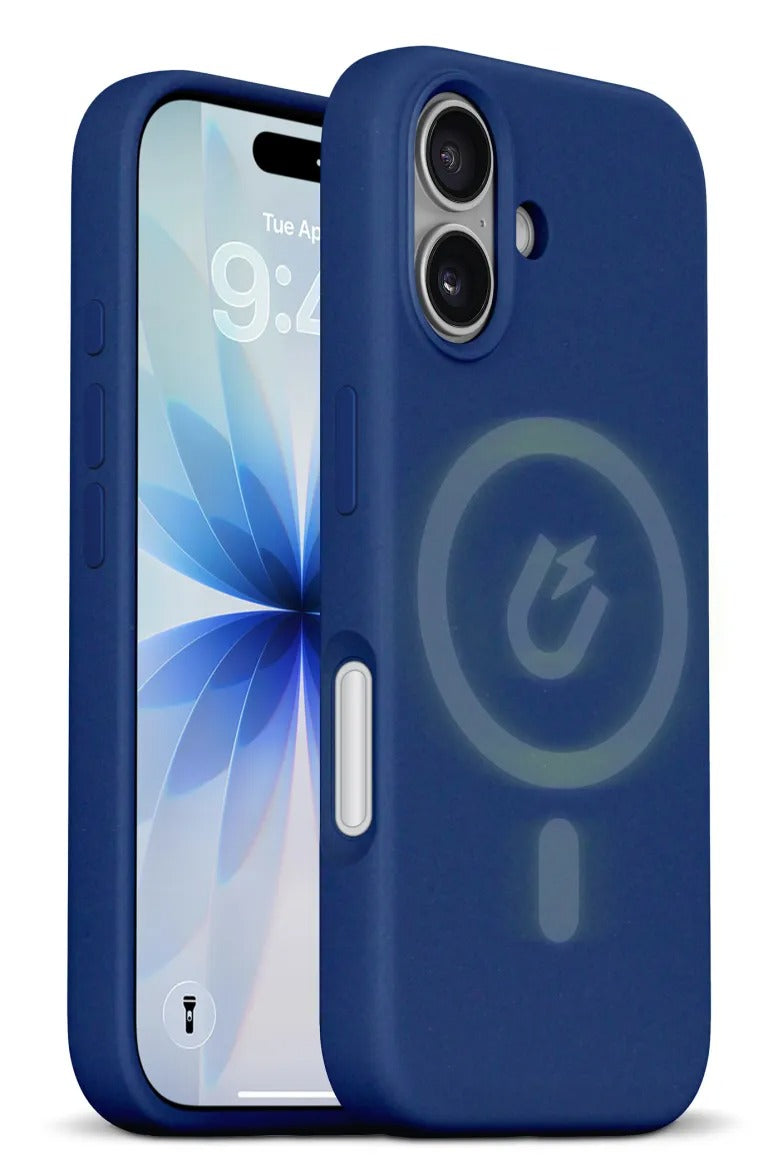 xBase iPhone 17 Liquid Silicone Gel/Rubber MagSafe Compatible Case - Blue