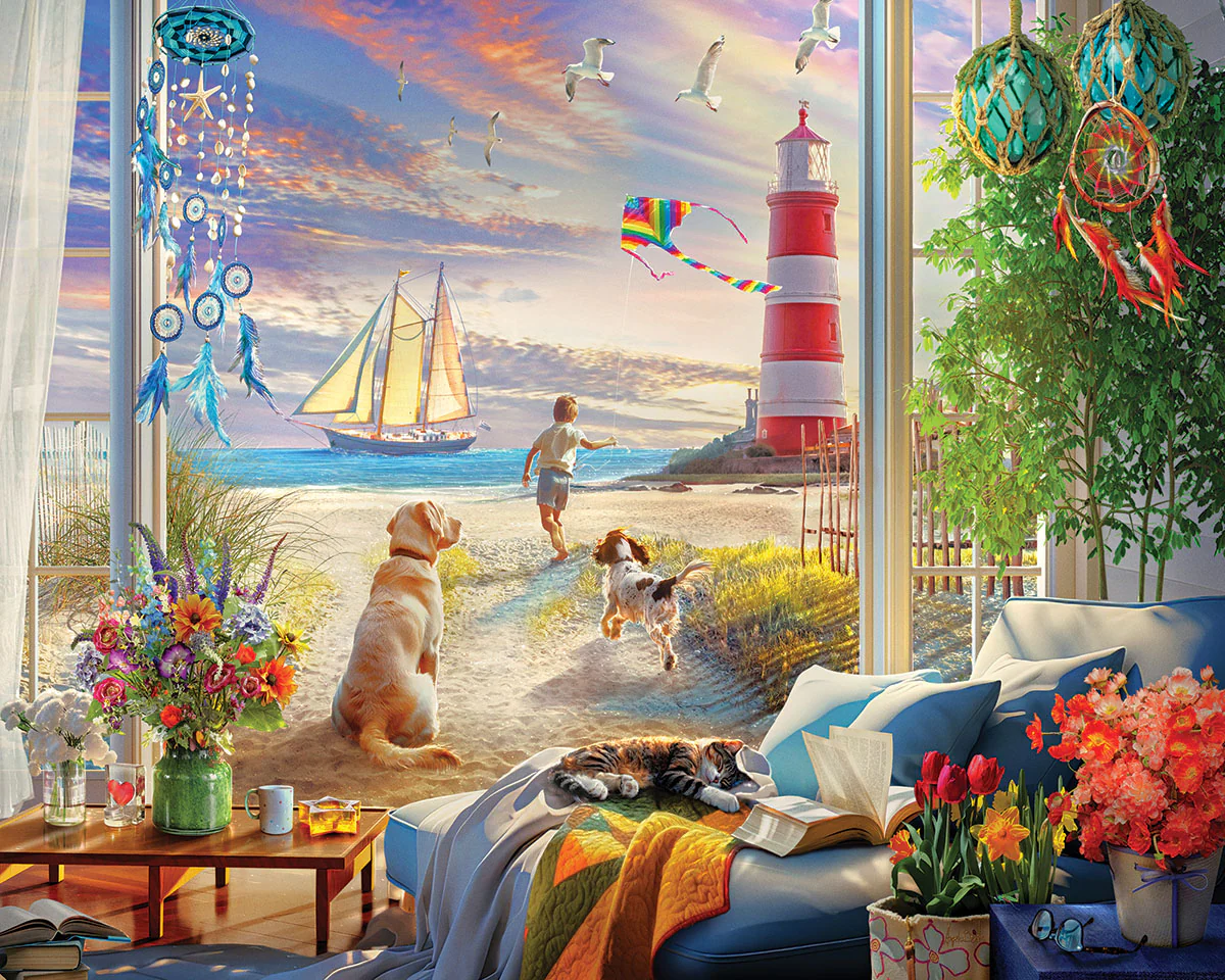 White Mountain Puzzles - Summer Read (2097pz) - 500 Piece Jigsaw Puzzle