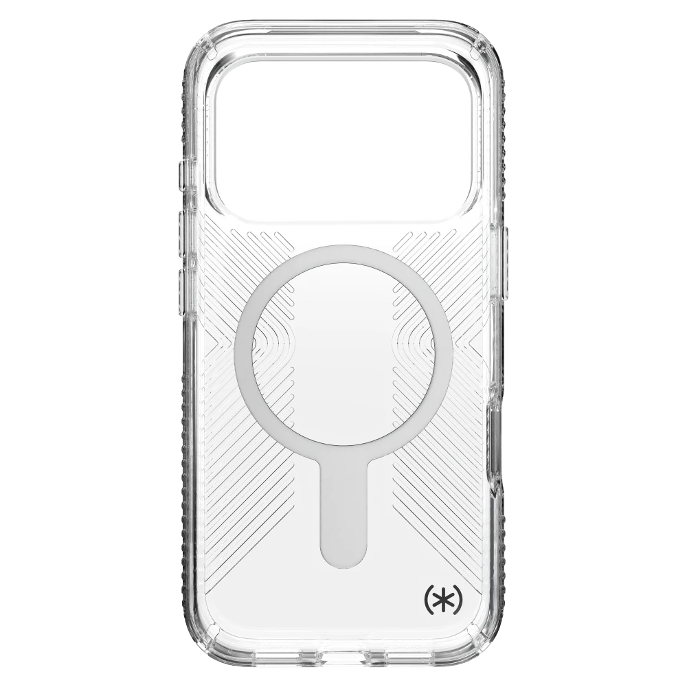 Speck - Presidio Perfect Clear Grip Case with ClickLock for iPhone 17 Pro - Clear