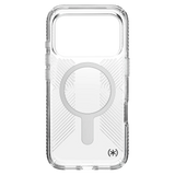 Speck - Presidio Perfect Clear Grip Case with ClickLock for iPhone 17 Pro - Clear