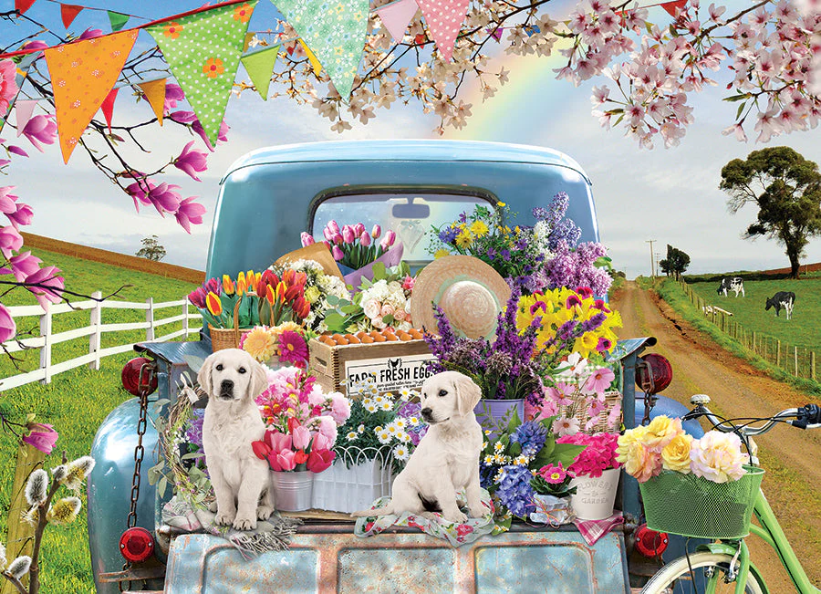 Cobble Hill Country Truck in Spring | 500 Piece Puzzle