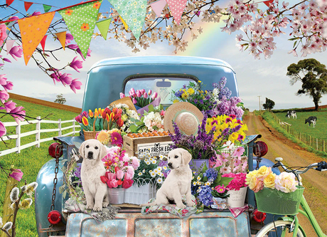 Cobble Hill Country Truck in Spring | 500 Piece Puzzle