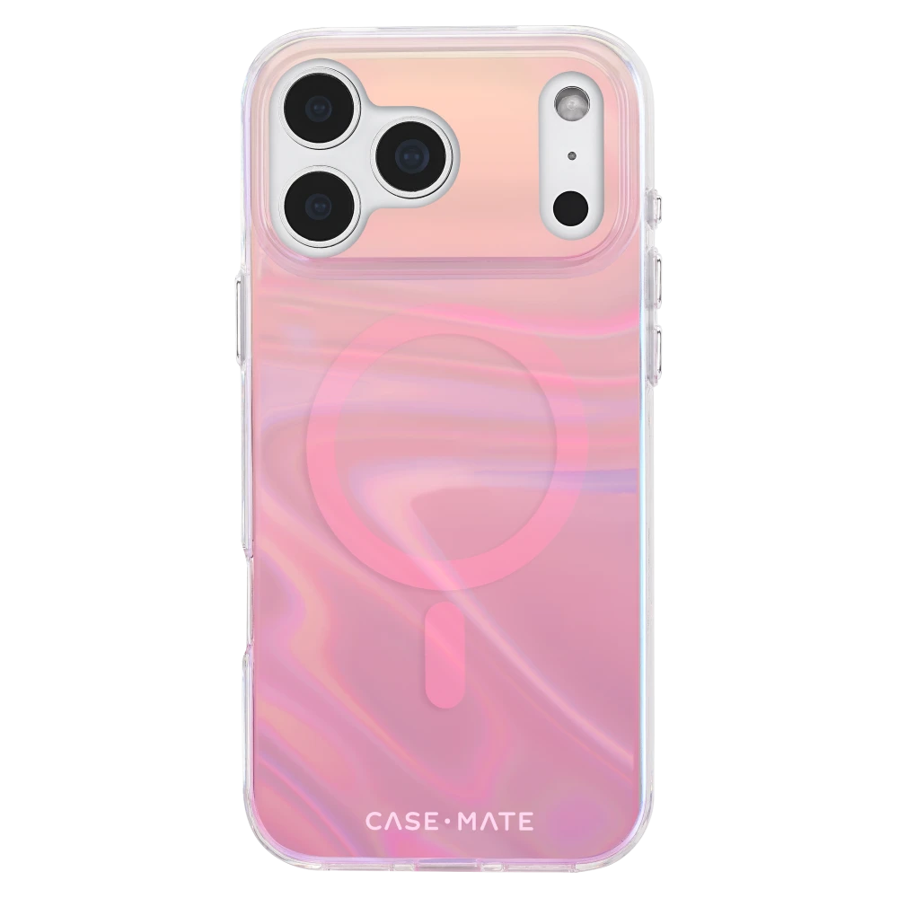 Case-Mate - Peach Bubble MagSafe Case for Apple iPhone 17 Pro Max - Peach Iridescent