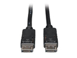 Tripp Lite Series DisplayPort Cable with Latching Connectors, 4K 60 Hz (M/M), Black, 15 ft