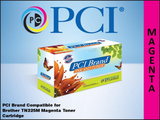 PCI Brand Brother TN-221M TN-225M High Yield Magenta Toner Cartridge 2.2K
