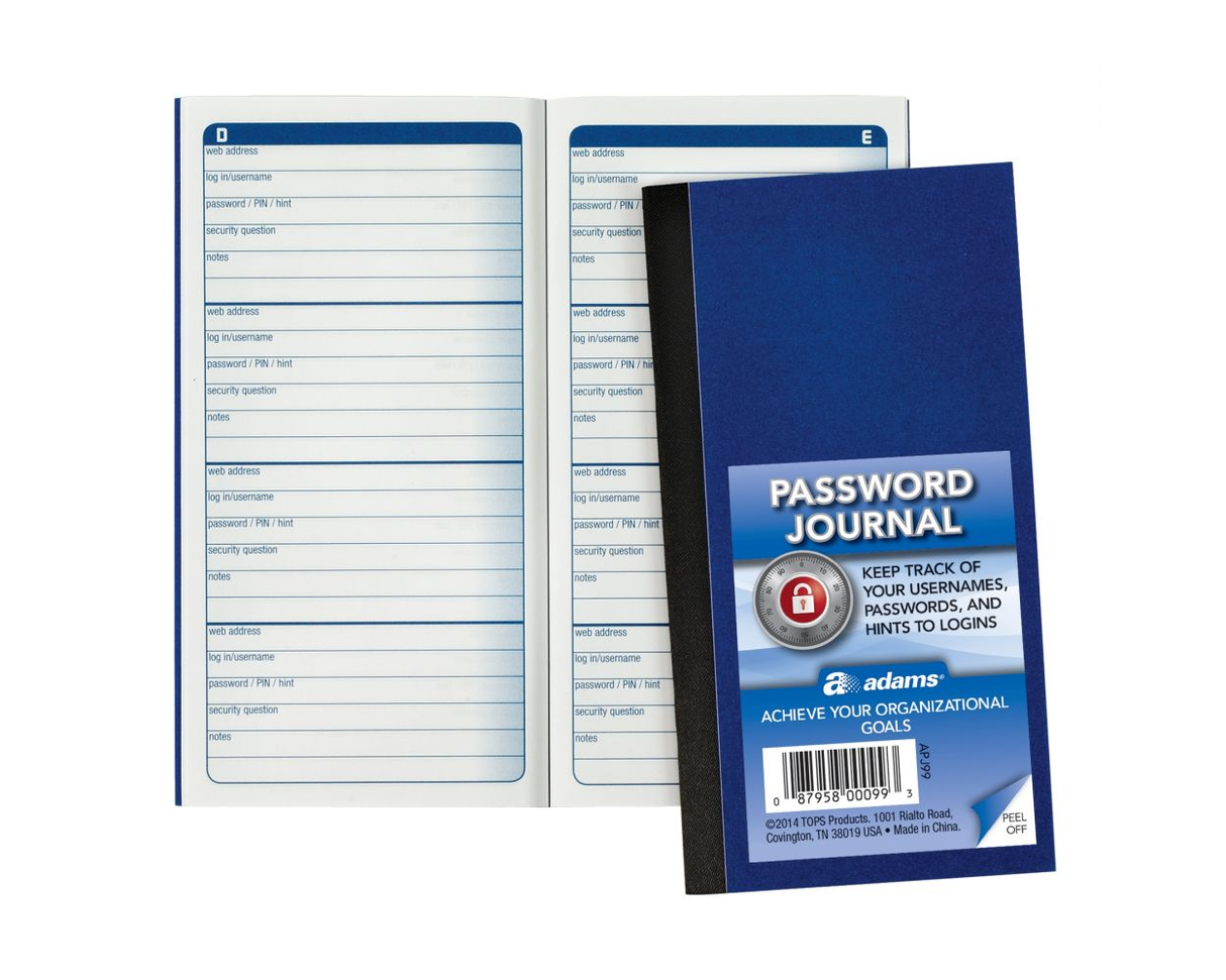 Password Journal
